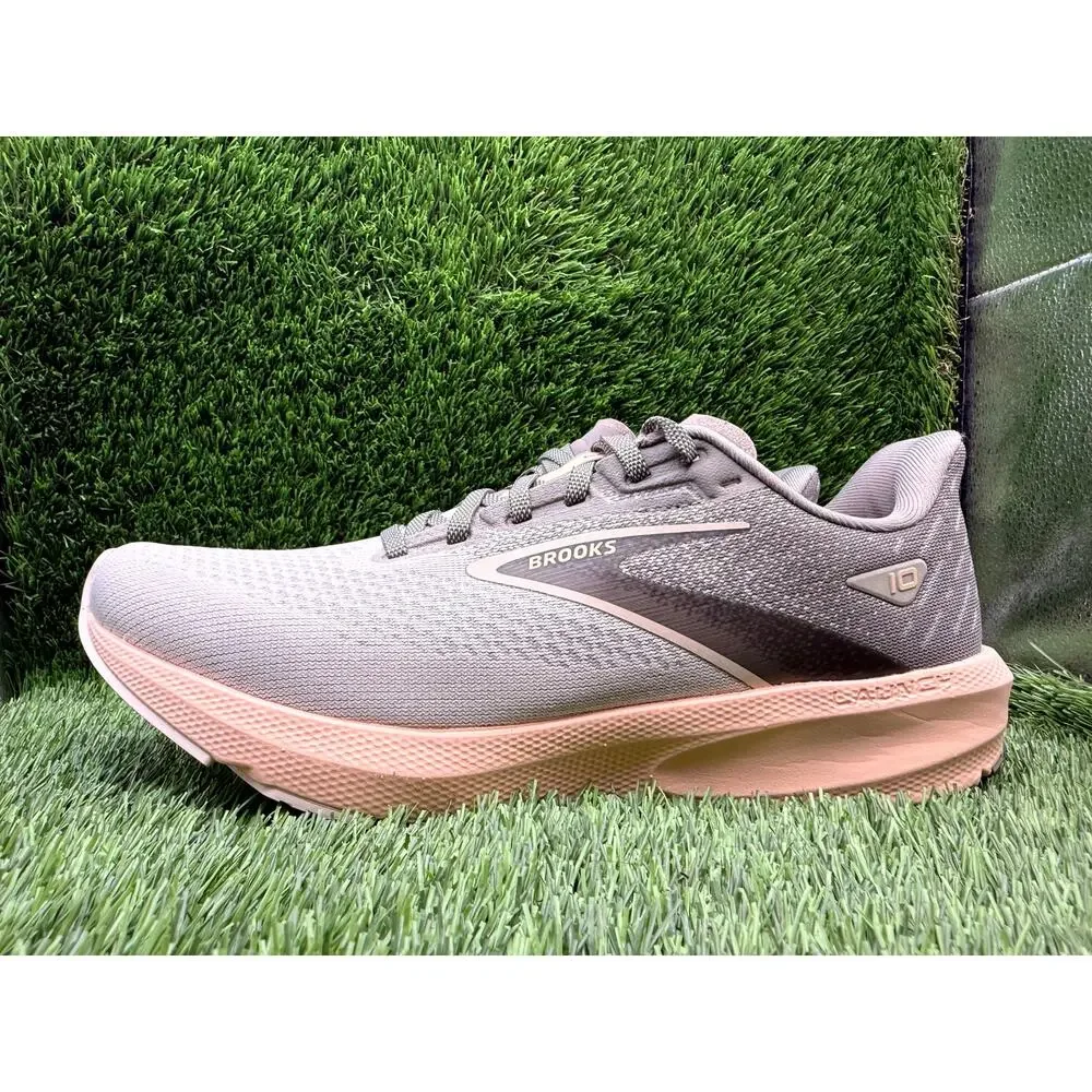 Brooks Launch 10 1203981B179 Athletic Sneaker Womens 10.5B Gray Knit Gym Jogging